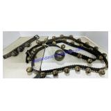 Vintage Sleigh Bells on Leather Strap