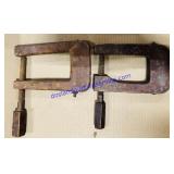 Two Vintage Wooden Clamps