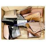 Lot of Leather & Rubber Stock Pads/Sleeves