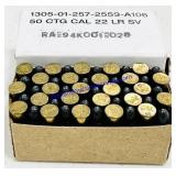 50 .22 Remington CTG LR SV