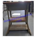 Wood And Metal Work Table. 31"x21"x22"