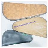 3 Soft Leather Gun Cases