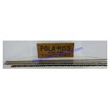 Wooden Pola-Kiss Crate Side & 4 Saw Blades