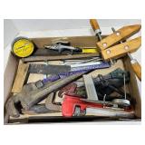 Pipe Wrenches, Wooden Clamp, Air Nozzle, Etc