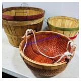 4 Weave Apple Baskets
