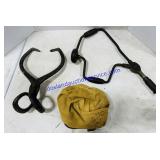 Canvas Funnel Bag, Ice Tongs, & Corner Hand Drill