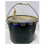 Lidded Metal Bucket