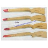 4 Wooden Gun Stocks