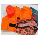 Neon Vest, Hat, Waist Pack, & Air Mattress