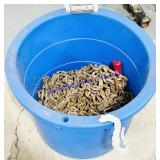 Large Bucket of Misc Chains
