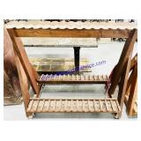 Wooden Rolling Gun Storage Rack