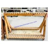 Wooden Rolling Gun Storage Rack