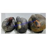 3 Plastic Duck Decoys