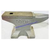 55 Lbs Single Horn Anvil w/ Hardy Hole