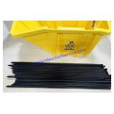 Aluminum Threaded & Pointed Rods w/ Recycling Bin