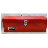Metal Tool Box & Wooden Parts Bin