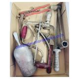 Pipe Wrench, Scoop, Hand Drill, Etc