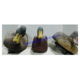 3 Plastic & Foam Duck Decoys