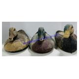 3 Plastic Duck Decoys