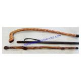 3 Wooden Canes