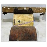 2 Wooden & Metal Patent Plates