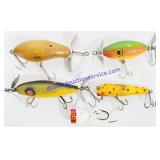 5 Wooden Fishing Lures