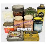 12 Vintage Tins