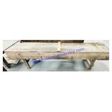 21x34x120' Wooden Workbench w/ Mini Vice