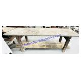 28x91x33' Wooden Workbench