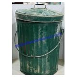Metal 24 Gallon Trash Can