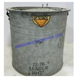 Galvanized Metal Live Bait Bucket