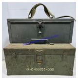 2 Steel Military Boxes
