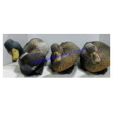 3 Plastic Duck Decoys