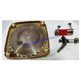 Saw Blades & 2 Metal Clamps