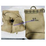 Canvas Life Jacket & US Mail Bag
