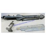 Folding Boat Anchor, Metal Clamp, & Metal Plates