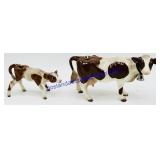 Hagen-Renaker Porcelain Model Cow Set