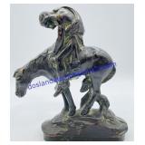 Cast Iron "End of The Trail" Horse and Native