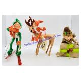 3 Annalee Collectible Christmas Dolls