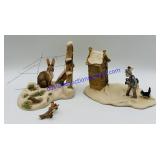 2 Lowell Davis Figurines