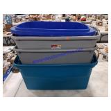 4 Various Sized Totes No Lids