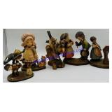 5  ANRI Wooden Sculptures