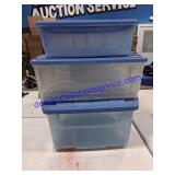 3 Totes W/Lids