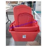 4 Totes W/Lids