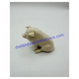 Belleek Irish Porcelain Pig Figure