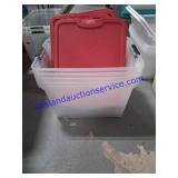 5 Totes W/Lids