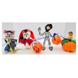 4 Annalee Collectible Dolls