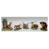 5 Lowell Davis Cat Figurines