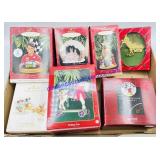 7 Hallmark Keepsake Christmas Ornaments in Box