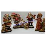 5 ANRI Wooden Sculptures